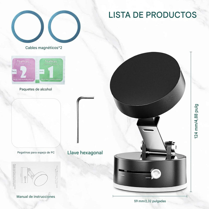 Soporte de Teléfono con Ventosa Giratoria de 360°